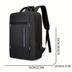 Waterproof Business Backpack USB School Laptop Backpack Large Capacity Bag