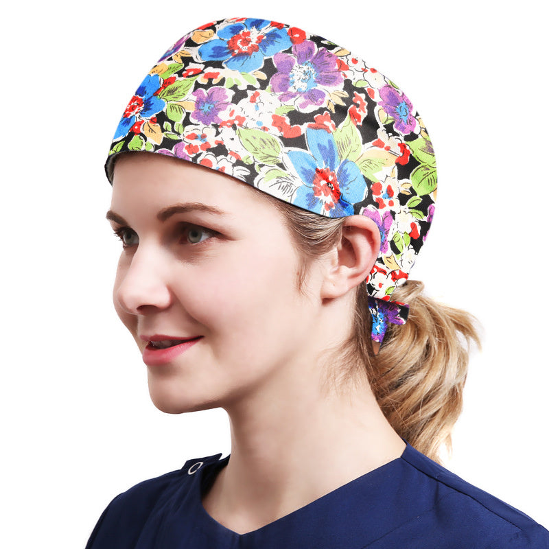Quick Dry Working Cap Adjustable Sweatband Tie Cotton Hat Unisex
