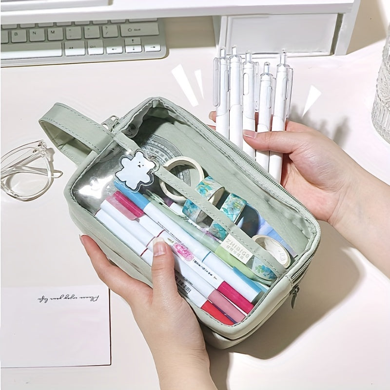 Large Capacity Stationery Bag Pencil Case for Office School Girls