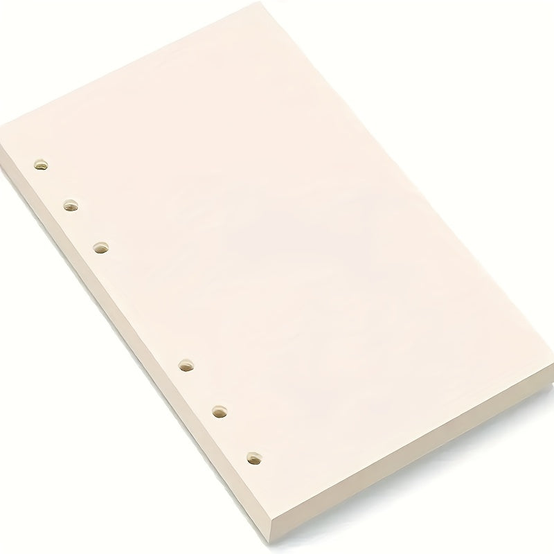 A6 Filler Paper 6 Hole Loose Leaf Paper Refillable Clip Notebook Planner Diary