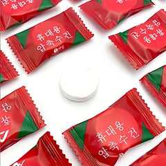 20pcs Compression Travel Disposable Towel Wet Wipes Pack