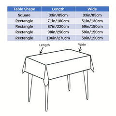 Polyester Lace Square Tablecloth Waterproof Anti Scratch Home Decor
