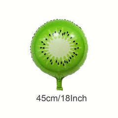 24pcs Fruit Party Decoration Balloons 18 inch Aluminum Foil Balloons