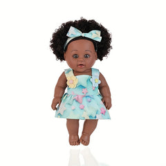 12" Anime Doll in Light Beige with Floral Outfits & Headbands
