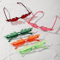 5pairs Flame Sunglasses Candy Sun Shades for Beach Party