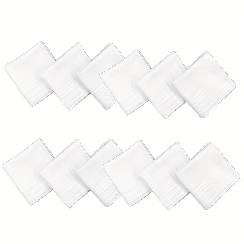 12pcs Soft Handkerchiefs 15.75in