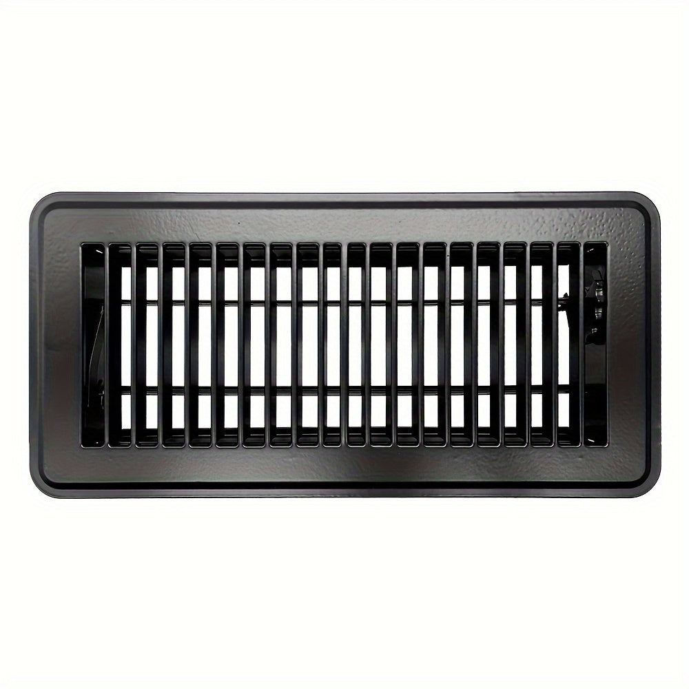 2pcs Brown Floor Vent Covers 10x25cm Adjustable Air Vent Deflectors for Home