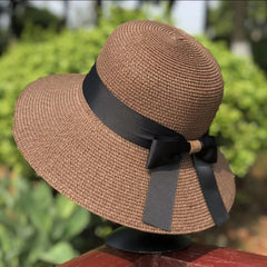 Ribbon Bowknot Bucket Hat UV Protection Sun Hats