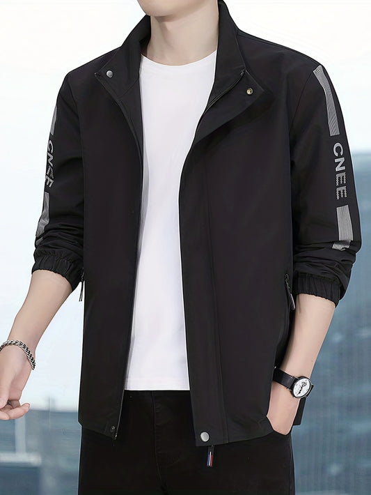 Men's Outdoor Windbreaker Jacket for Spring Autumn Hiking