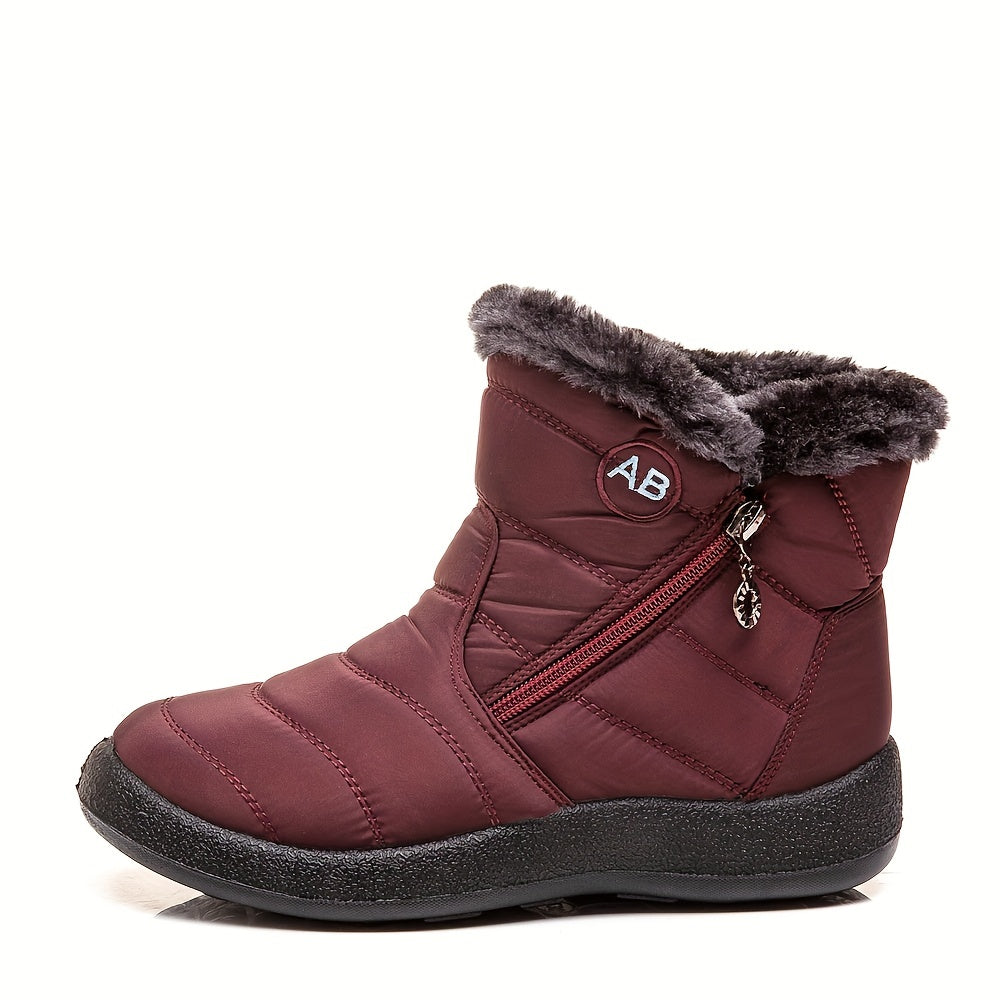 Thermal Fur Lined Snow Boots Non Slip Winter Boots