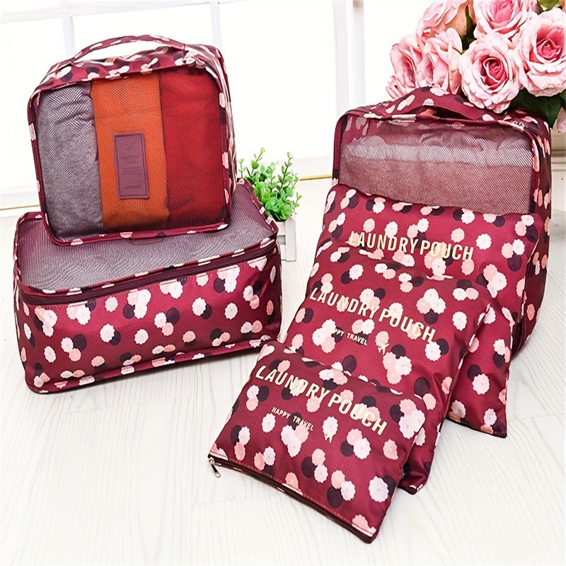6pcs Travel Storage Bag Sets Underwear Luggage Bag Travel Clothing Storage Bags