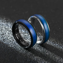 1pc Stainless Steel Couple's Changing Ring