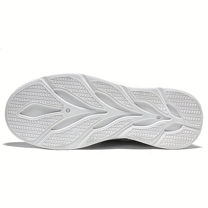 Men's Breathable Lace Up Knitted Blade Sneakers