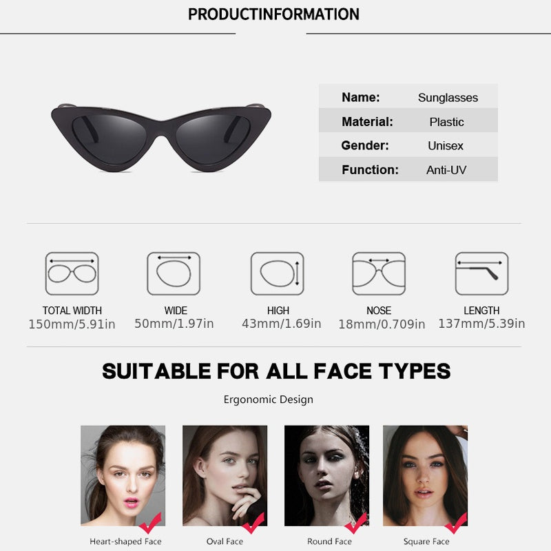 Y2K Cat Eye Sunglasses UV400