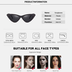 Y2K Cat Eye Sunglasses UV400