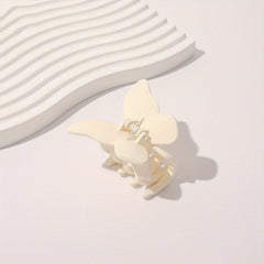 Frosted Butterfly Hair Claw Resin Hair Claw Nonslip Ponytail Holder