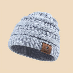 3pcs Sport Windproof Knit Winter Beanie Hat Boys Girls