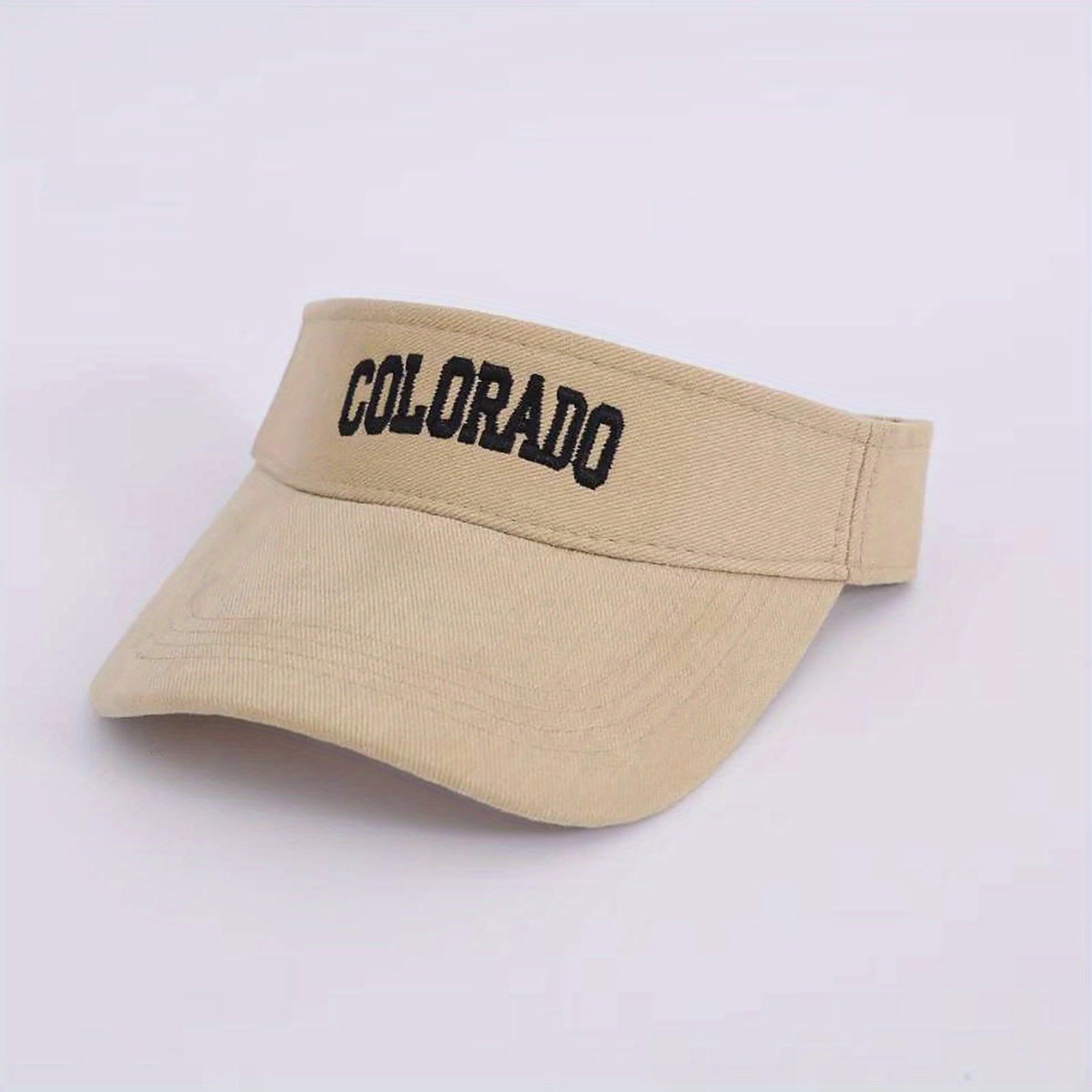 Men's Embroidered Letter Sun Hat Wide Brim Peaked Cap