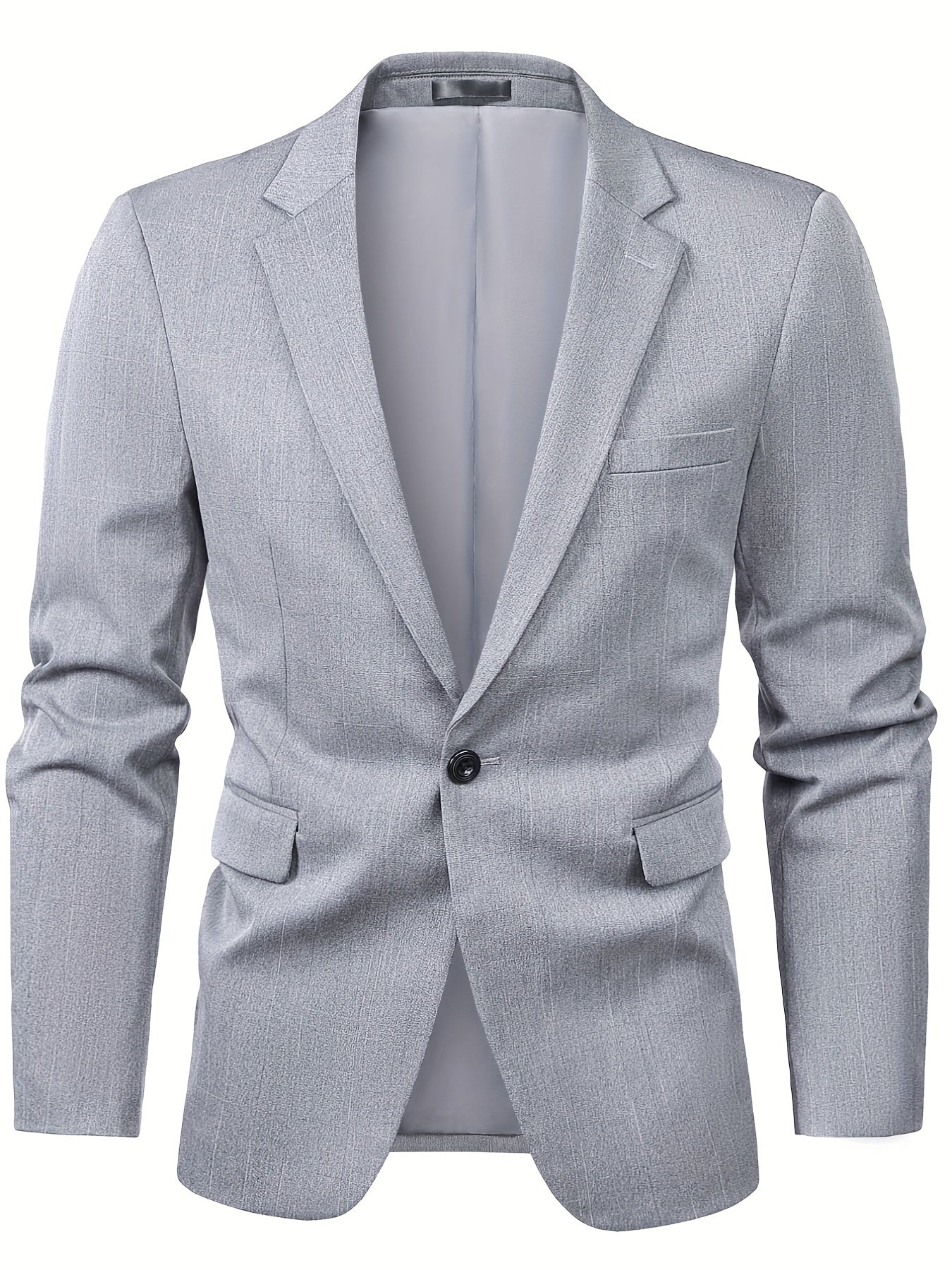 Satin Lapel Business Casual Men's Blazers