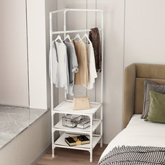 Triangle Coat Rack 3 Layers Storage Hooks Foyer Living Room Bathroom Hallway