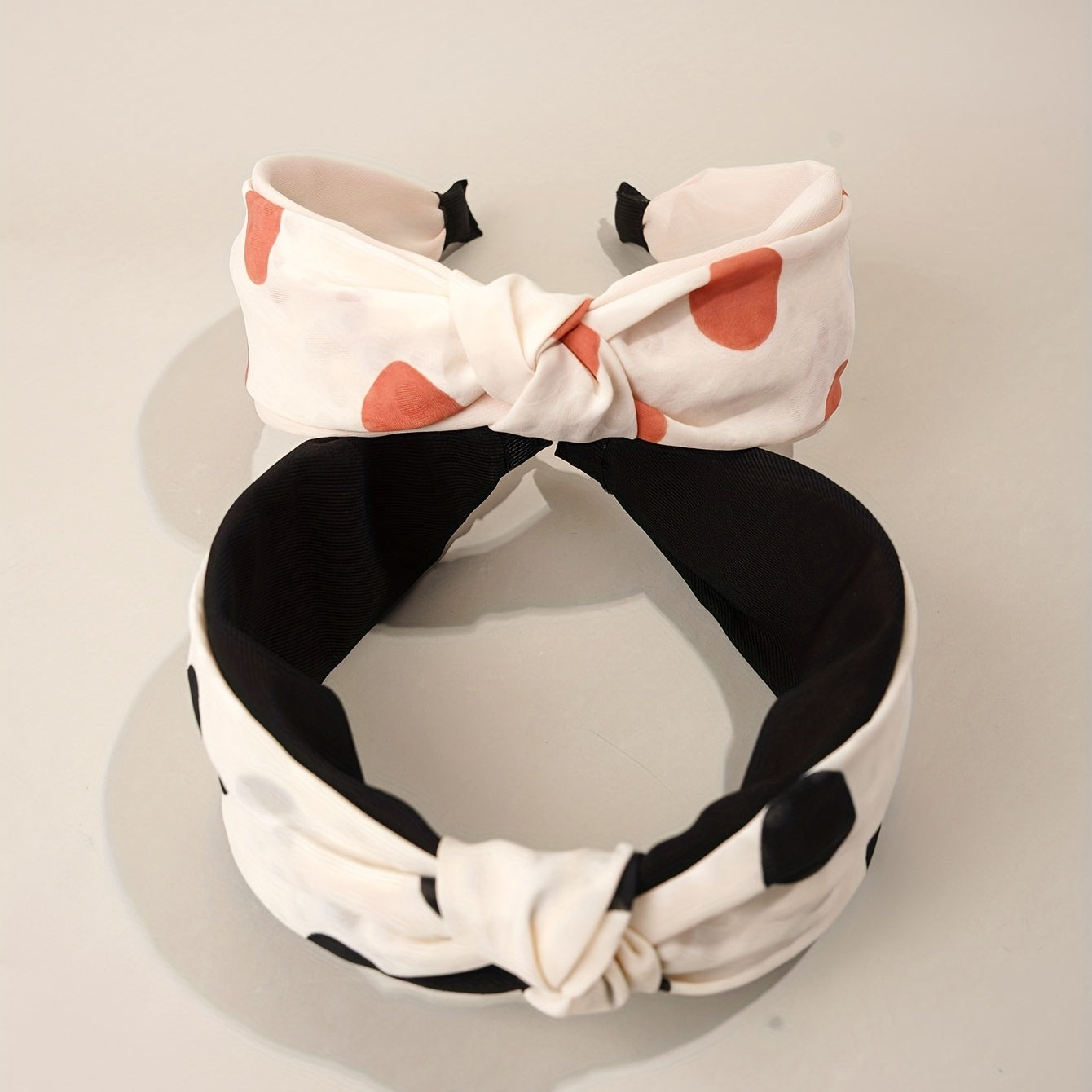 Mesh Hairband Cloth Headband Wide Brim Headdress 2pcs Set