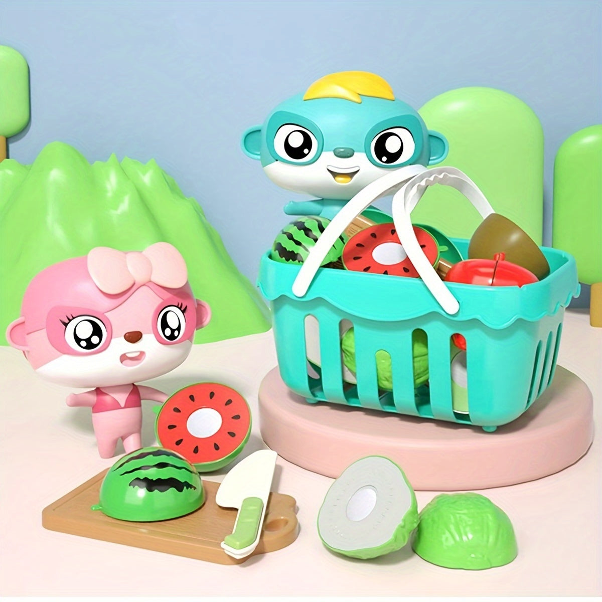 Kids Play House Fruit and Vegetable Kitchen Toy Set