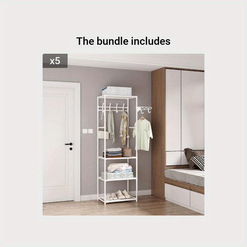 Modern Coat Rack Floor Hanger Hanging Clothes Rack Storage