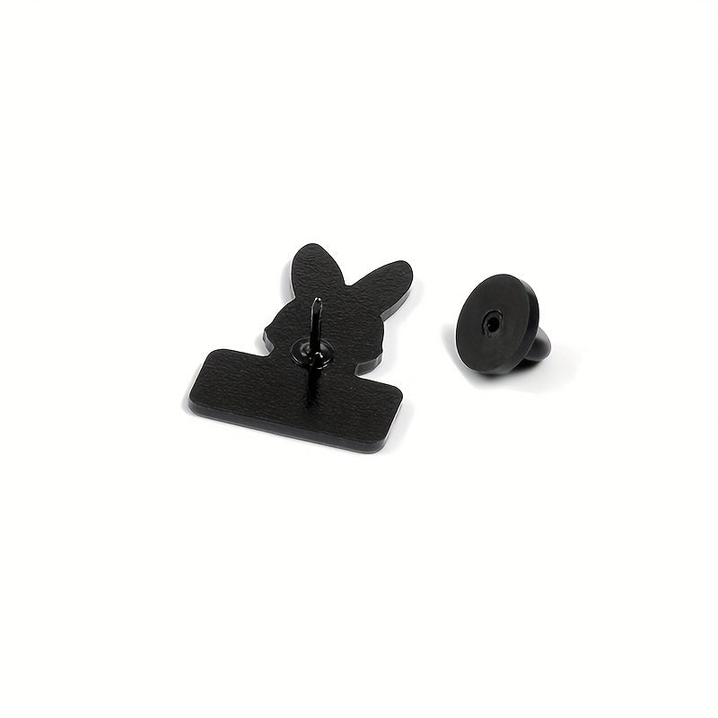 SARCASTIC NEVER Rabbit Enamel Brooch