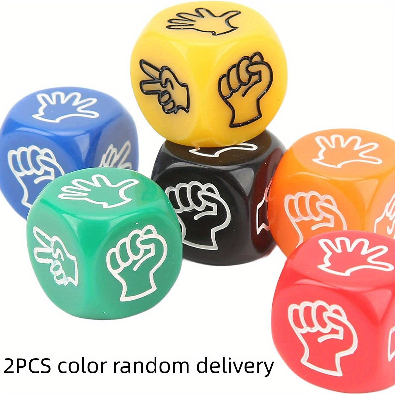 2Pcs Finger Guessing Dice Game Set for Adults & Kids
