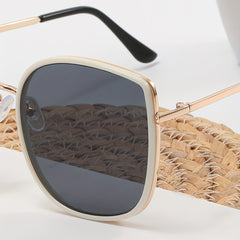 Cat Eye Sunglasses Anti Glare Metal Glasses UV400