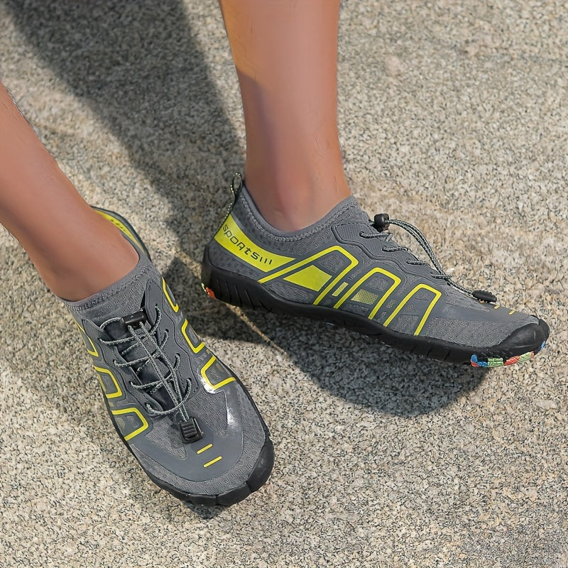 Men's Bare Water Shoes Adjustable Buckle Breathable Quick Dry Non Slip