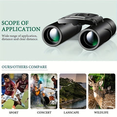 Compact HD Waterproof Binoculars for Bird Watching Travel Sightseeing
