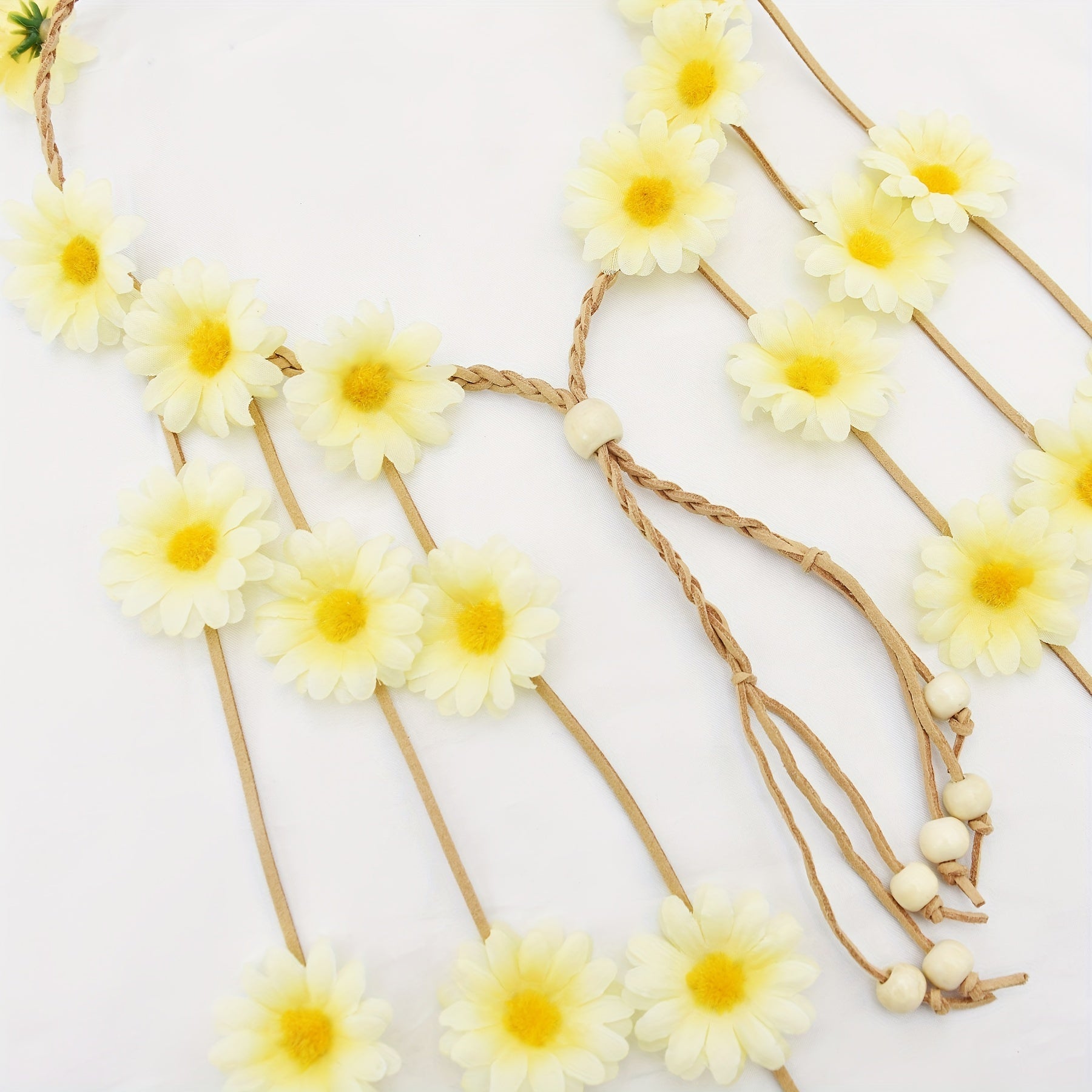 Boho Daisy Hair Rope Hippie Style Headband Women