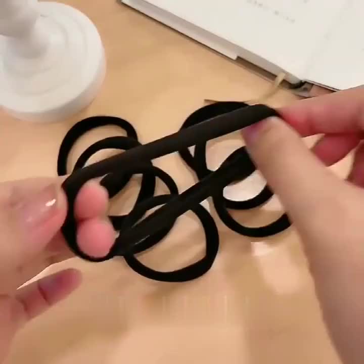 Thick Hair Holders Elastics Rubber Bands No Damage For Thick Heavy & Curly Hair