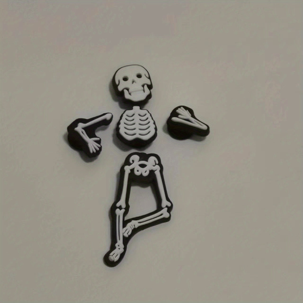 Skeleton PVC Charms For Shoes Light In Night Jibitz For Sandals