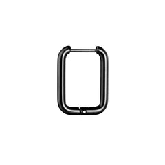 Rectangle Hoop Earrings 14K Plated Stainless Steel Women Earrings