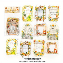 Vintage Scrapbooking Windows Cutouts Paper Journaling Supplies