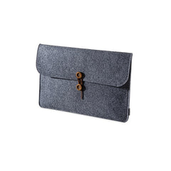 Grey Felt Laptop Bag Notebook Computer Case Tablet Bag