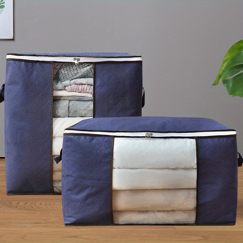 2PCS Large Capacity Quilt Storage Bag Foldable Travel Luggage Packing Cube