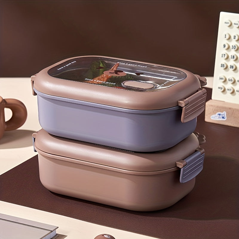 Stainless Steel Lunch Box Portable Partition Type Student Worker Camping