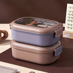 Stainless Steel Lunch Box Portable Partition Type Student Worker Camping