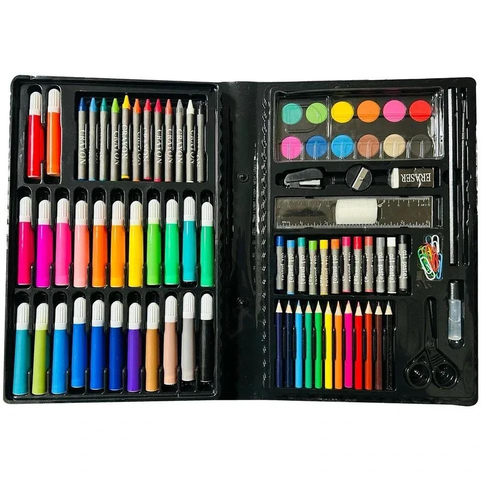 Kids Art Set with Pencils Crayons Paints