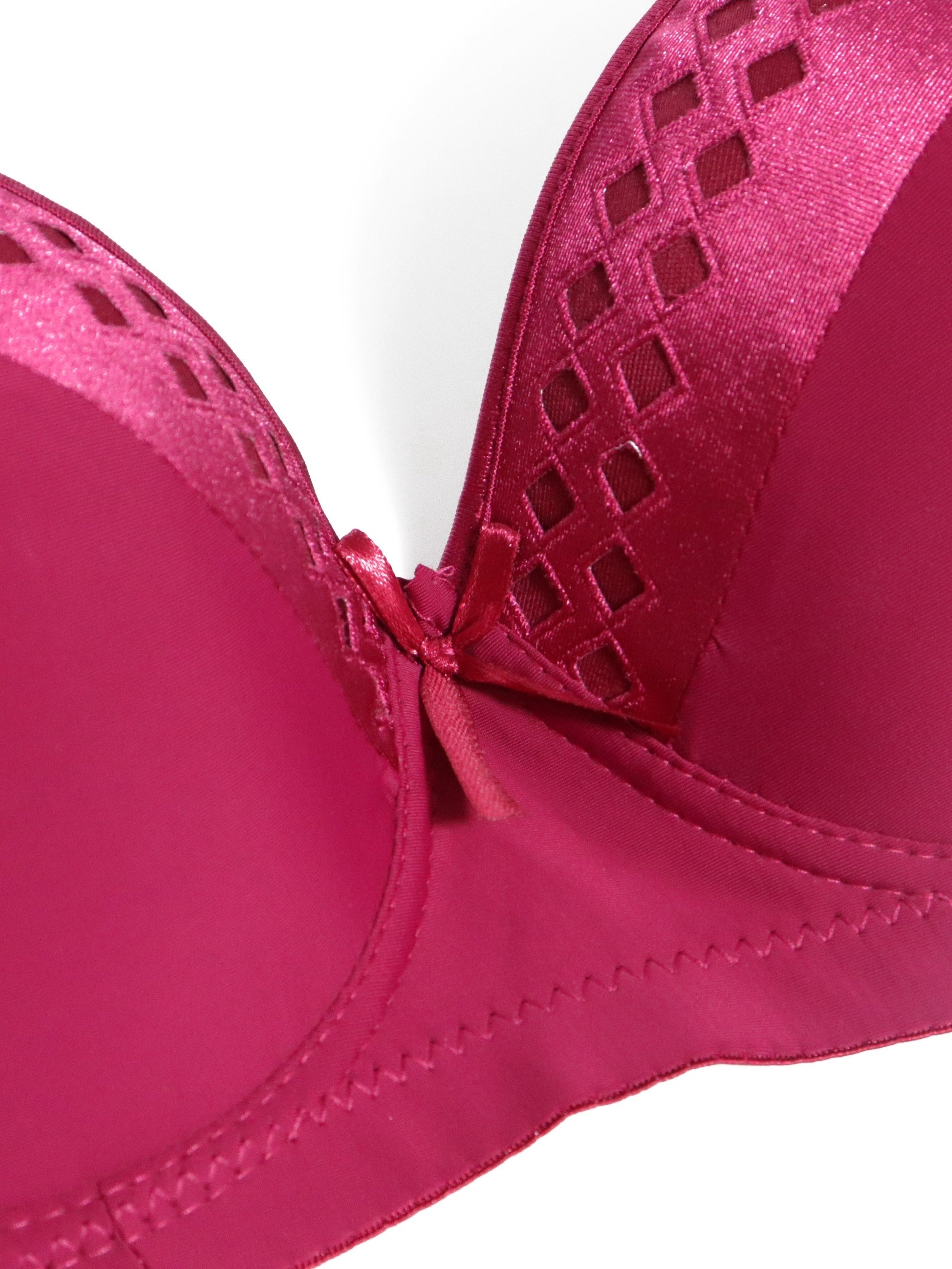  Bow Push Up Solid Bra Women's Sexy Bralette