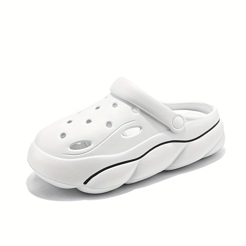 Women's Hollow Out Clogs Breathable Slip On Platform Garden Shoes