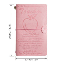 Teacher Notebook Happy Teachers Diary Book with Pocket