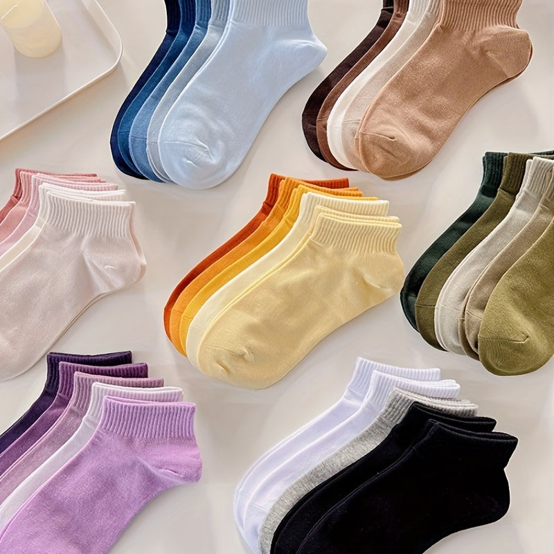 10 Pairs Soft Lightweight Ankle Socks Women's Stockings & Hosiery