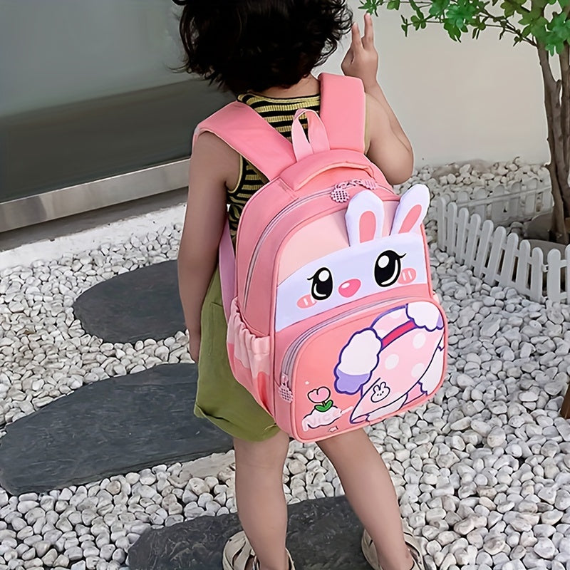 Kindergarten Cartoon Schoolbag Boys Girls Dinosaur Rabbit Backpack