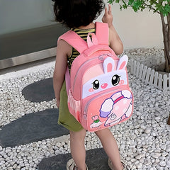 Kindergarten Cartoon Schoolbag Boys Girls Dinosaur Rabbit Backpack