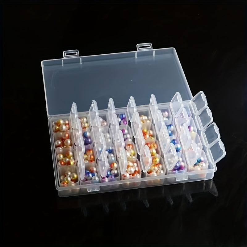 28 Compartment Jewelry & Toy Storage Box for Crafts & Tackle