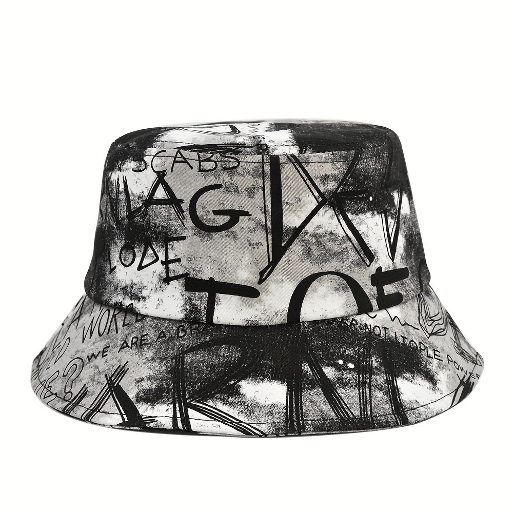 Tie Dye Graffiti Bucket Hat Basin Hat Sun Hat Male